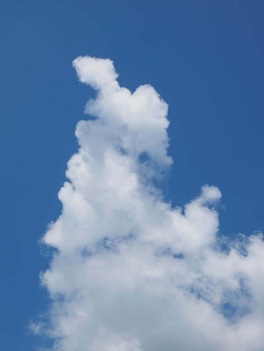 clouds, cloud formation, sky, blue, white, atmosphere, cumulus clouds HD wallpaper