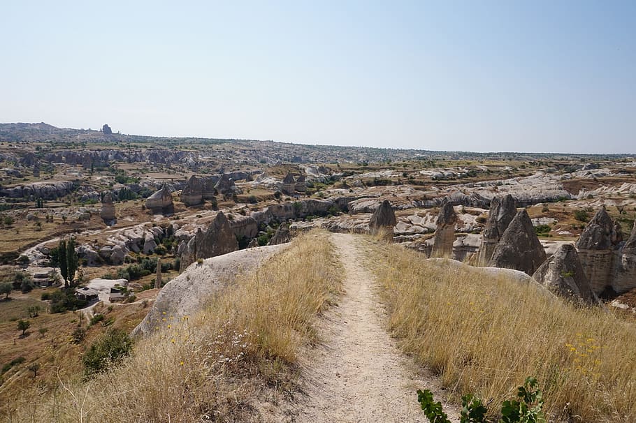 turkey, cappadocia, sky, nature, no people, architecture, plant HD wallpaper