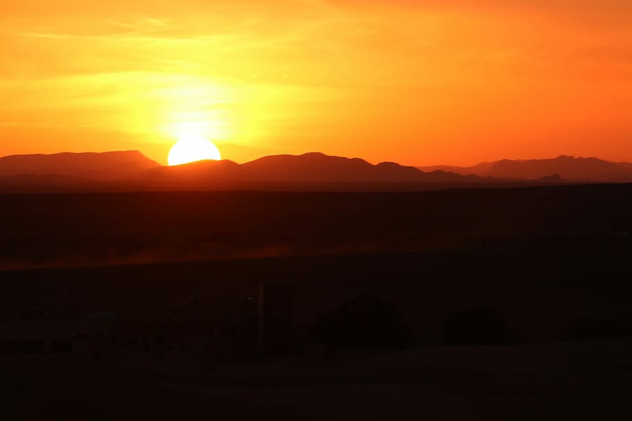 sunset, dawn, sol, nature, sky, horizontal, landscape, widescreen HD wallpaper