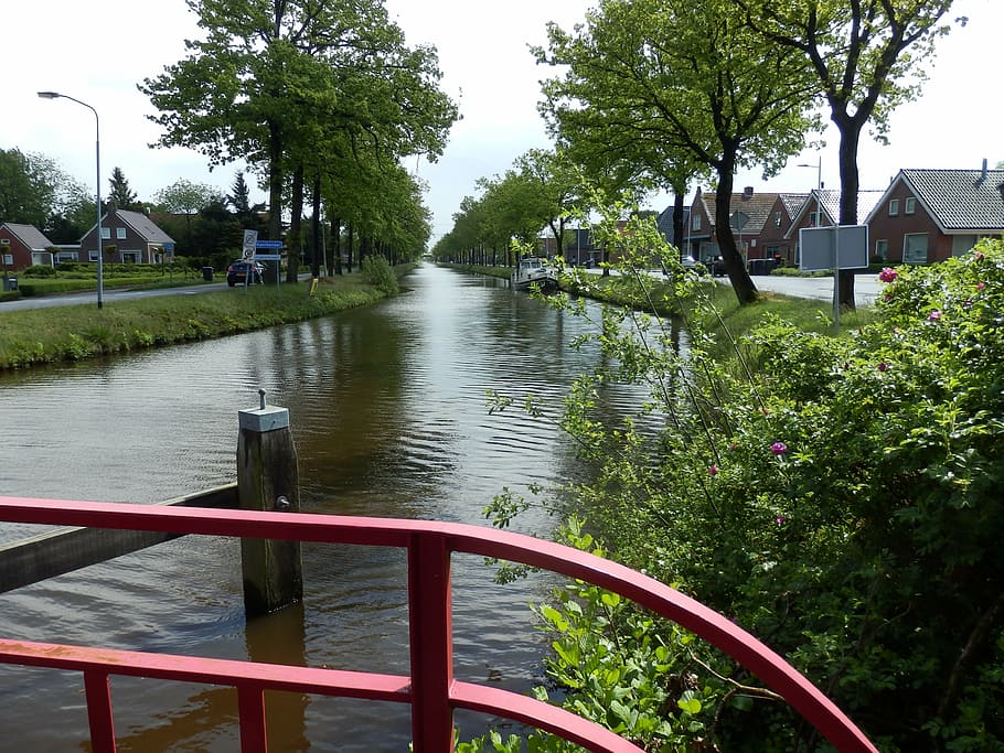 channel, bridge, amsterdam, secondary channel, netherlands
