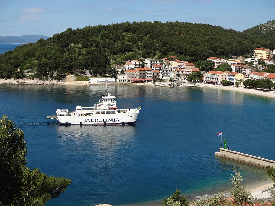 Ferry, Mediterranean, Adriatic Sea, car ferry, shipping, istria, HD wallpaper
