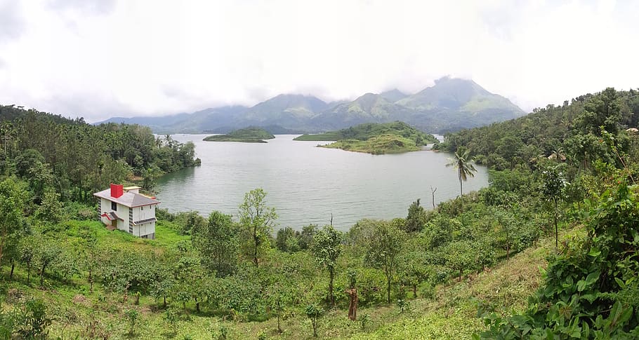 wayanad, green, kerala, landscape, outdoors, dam, water, reservoir