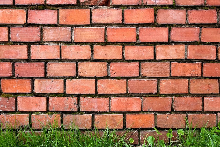 brown brick wall, red, break, brick texture, blocks, pattern HD wallpaper