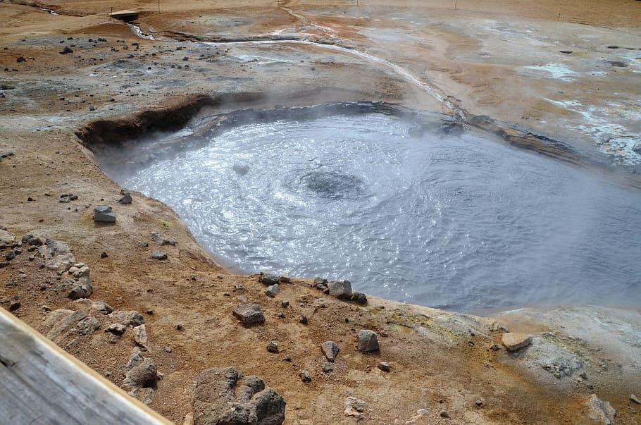 Water, Hot, Source, Iceland, sources of hot, volcanism, volcanic HD wallpaper