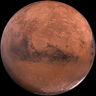close up shot of moon, mars, red planet, starry sky, space HD wallpaper