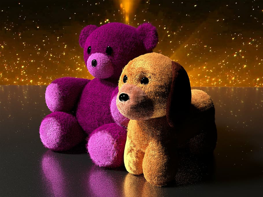 HD wallpaper: teddy bear, puppy, toys, pink, cute, stuffed, animal, dog,  beauty | Wallpaper Flare