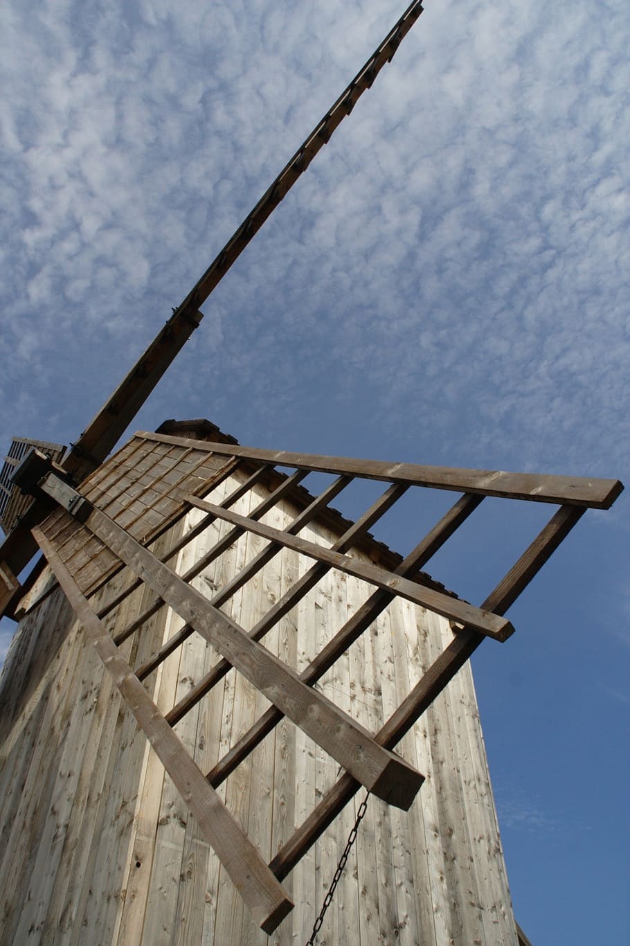 windmill, wing, windmill blades, architecture, sky, wood, estonia HD wallpaper