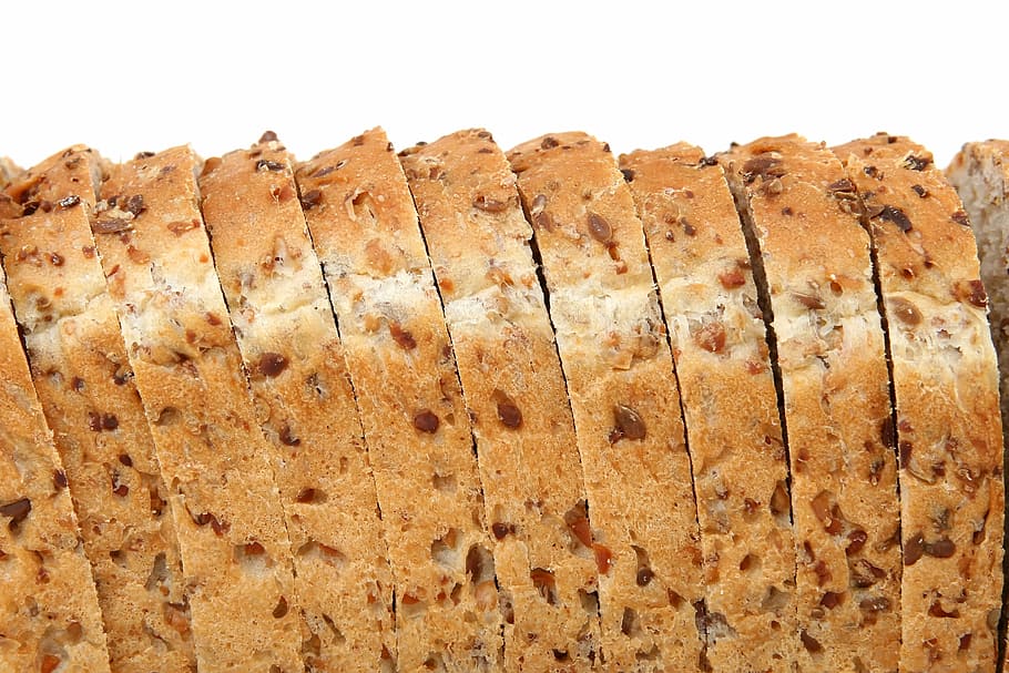 slice bread, appetite, bake, baked, bakery, breakfast, brown, HD wallpaper