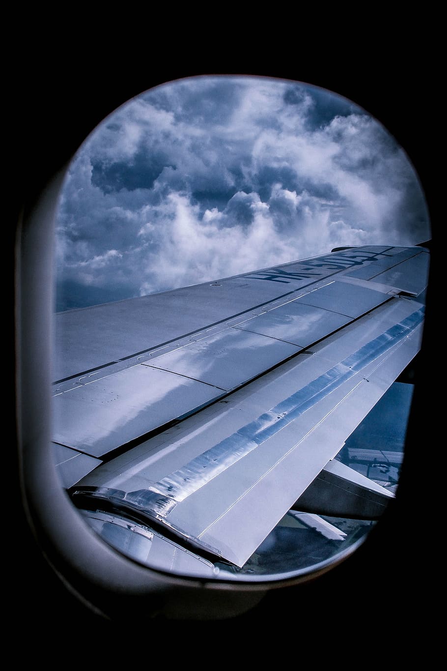 plane, wing, sky, flight, travel, fly, aircraft, blue, clouds HD wallpaper