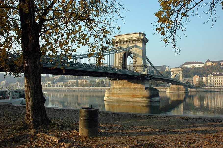 bridge, buda, pest, budapest, river, hungary, capital, europe HD wallpaper