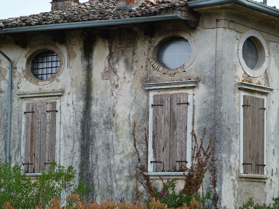 lapsed, old building, run down, built structure, building exterior HD wallpaper
