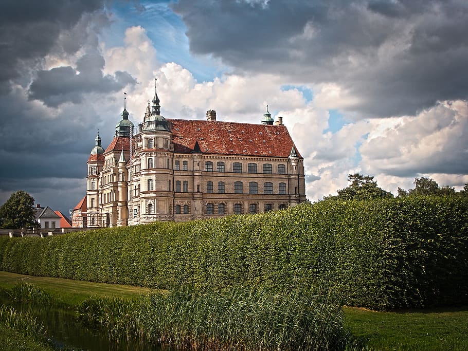 castle, architecture, building exterior, built structure, cloud - sky HD wallpaper