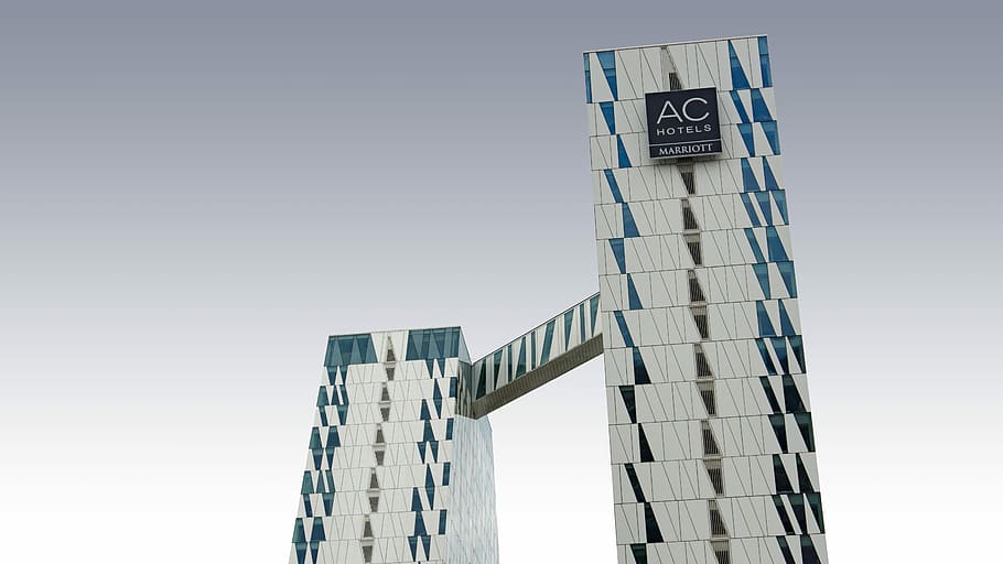 photo of AC Hotels, AC Hotel under white sky at daytime, building HD wallpaper