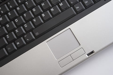 person showing touch pad of laptop computer, keyboard, touchpad HD wallpaper