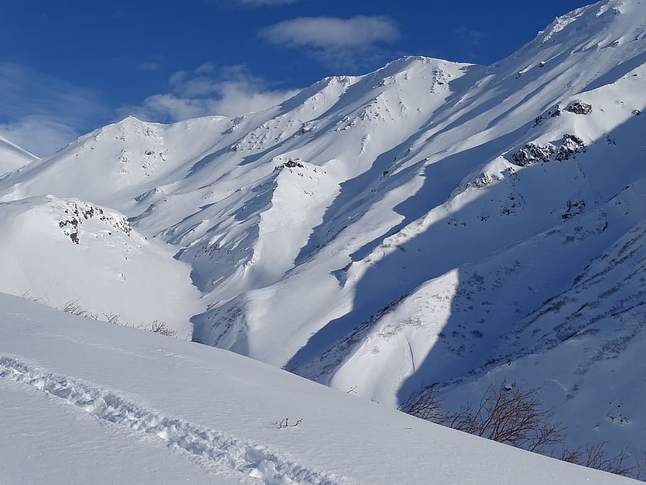 snow, winter, mountain, mountain peak, coldly, frost, nature HD wallpaper