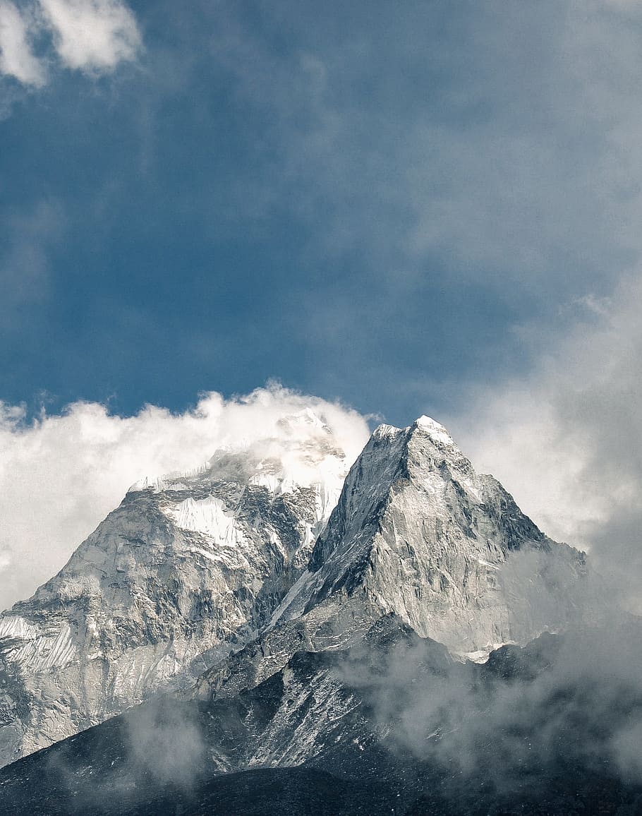 mountain, highland, cloud, sky, summit, ridge, landscape, nature HD wallpaper