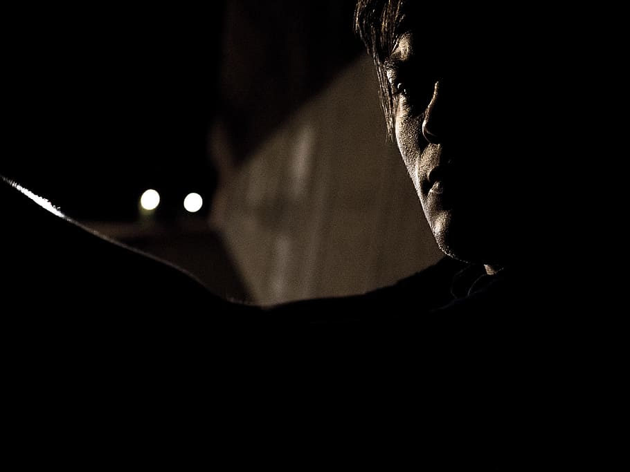 people, man, guy, one person, dark, close-up, headshot, portrait HD wallpaper