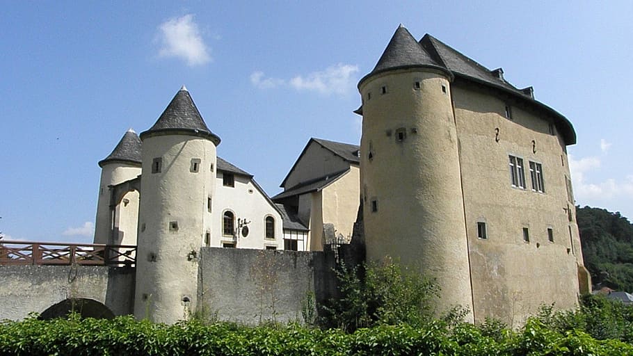 Chateau Castle in Luxembourg, ancient, architecture, building HD wallpaper
