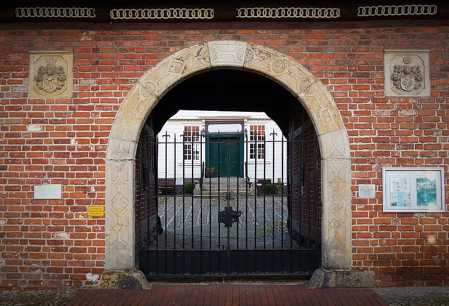 input, archway, goal, wall, old, architecture, building, by looking HD wallpaper