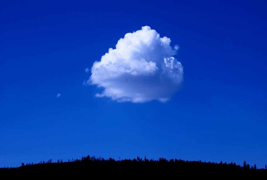 sky, blue, cloud, color, nature, landscape, view, the background HD wallpaper