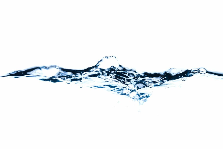 macrophotography of water droplet, abstract, blue, bubble, clean HD wallpaper