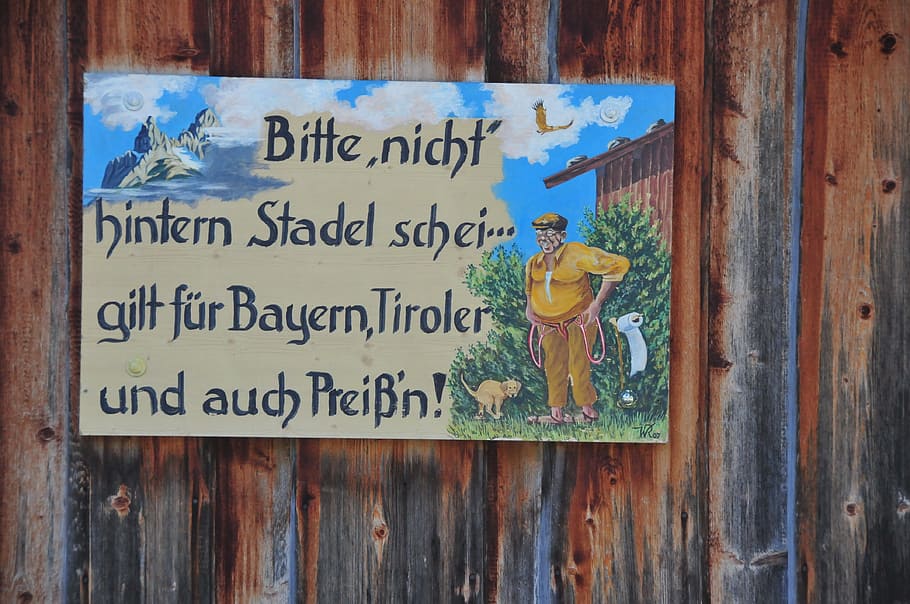 tyrol, hiking, note, text, western script, communication, wood - material HD wallpaper