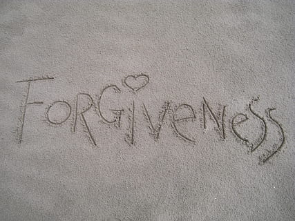 closeup photo of Forgiveness drawn in sand, summer, send, beach HD wallpaper