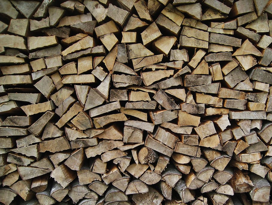 wood for the fireplace, holzstapel, wood finn, nature, wooden structure, HD wallpaper
