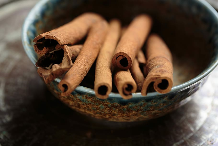 eight cinnamon rolls, Cinnamon, Stick, Spice, Food, Ingredient, HD wallpaper
