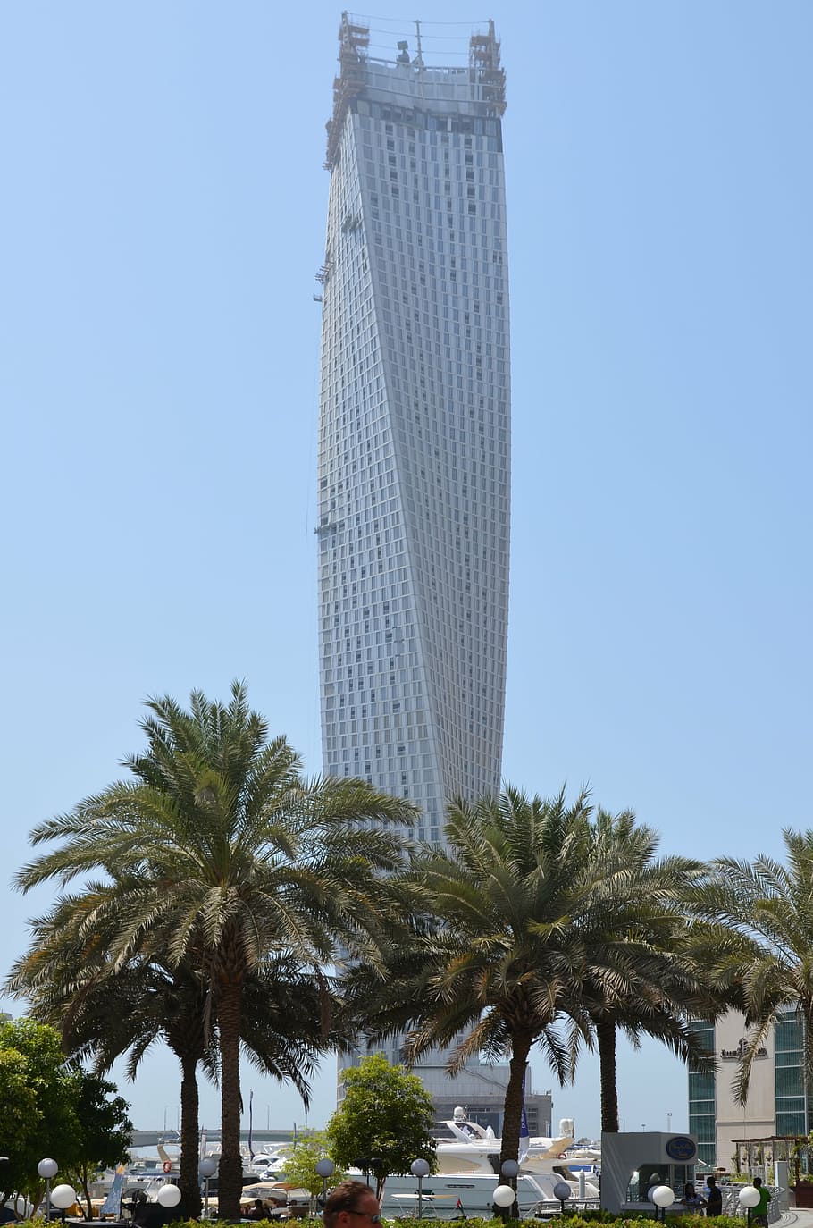 u a e, holiday, dubai, sun, palm trees, skyscrapers, park, architecture HD wallpaper