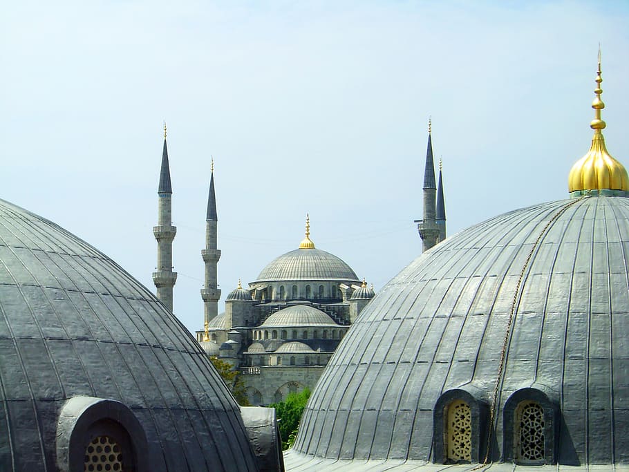 mosque, islam, istanbul, dome, religion, orient, turkey, domed roof, HD wallpaper