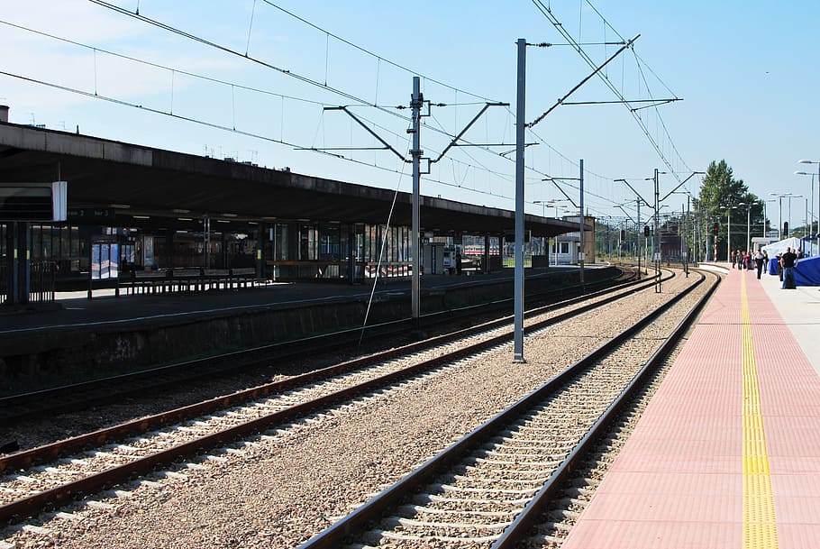 Train, Platform, Train Station, transportation, railway, travel, HD wallpaper