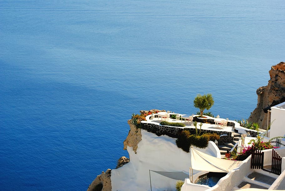 Santorini, Greece, travel, holidays, vacation, summer, europe, HD wallpaper