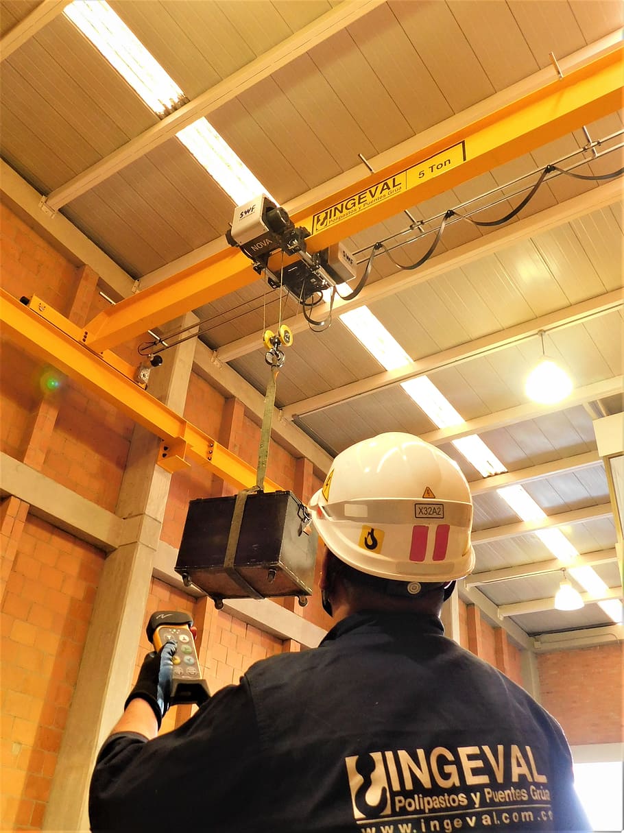 bridge crane, overhead cranes, hoist, ingeval, teleradio, remote control HD wallpaper