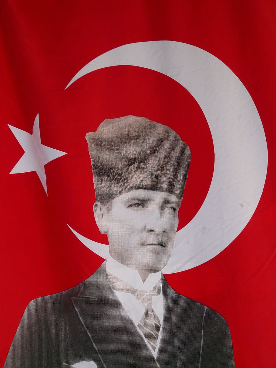Hd Wallpaper Red And White Flag Turkey Turkish Flag Mustafa Kemal Ataturk Wallpaper Flare