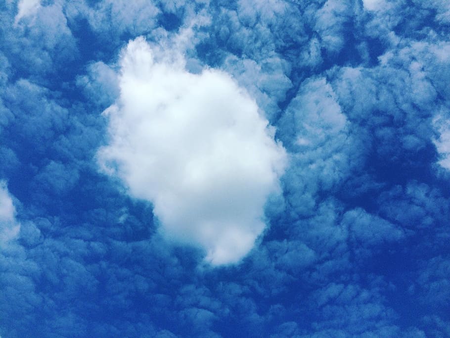 Sky, untitled, cloud, blue, cloudy sky, pattern, cloud - sky HD wallpaper