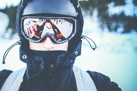 Skier Portrait, austria, cold, forest, hills, mountains, nature HD wallpaper