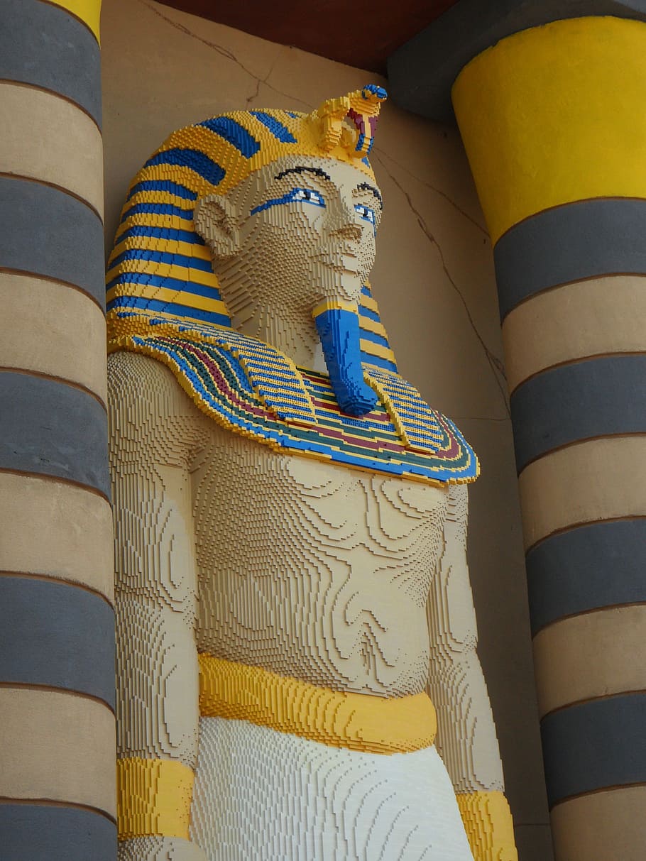 pharaonic, egypt, ruler, lego, lego blocks, building blocks HD wallpaper