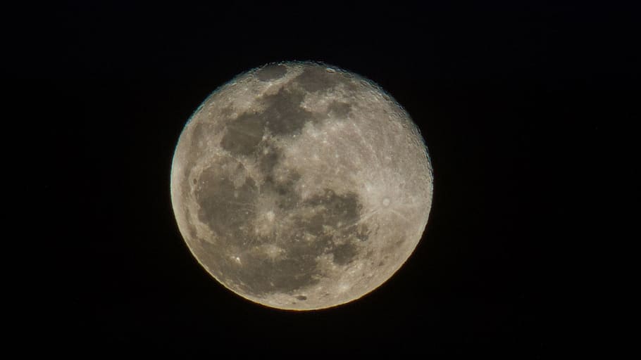 moon, night, dark, full, sky, lunar, moonlight, nature, space HD wallpaper