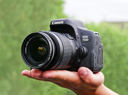 camera, canon, 750d, lens, digital camera, zoom lens, photo camera HD wallpaper