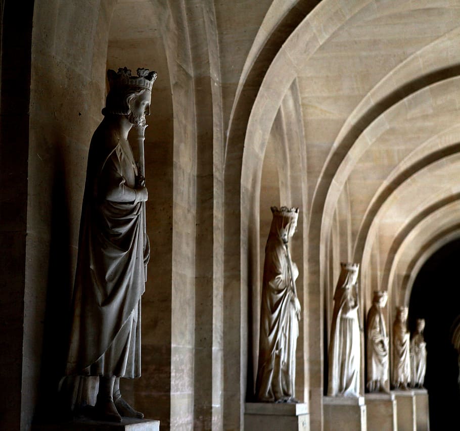 statue, versailles, sages, art and craft, sculpture, religion HD wallpaper