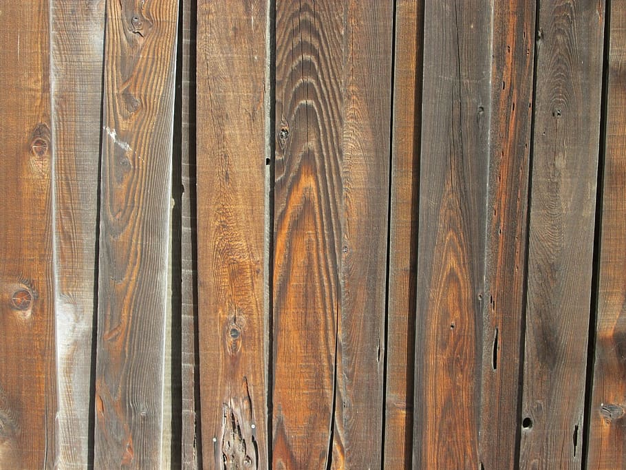 brown wooden plank board, fence, pattern, texture, background HD wallpaper