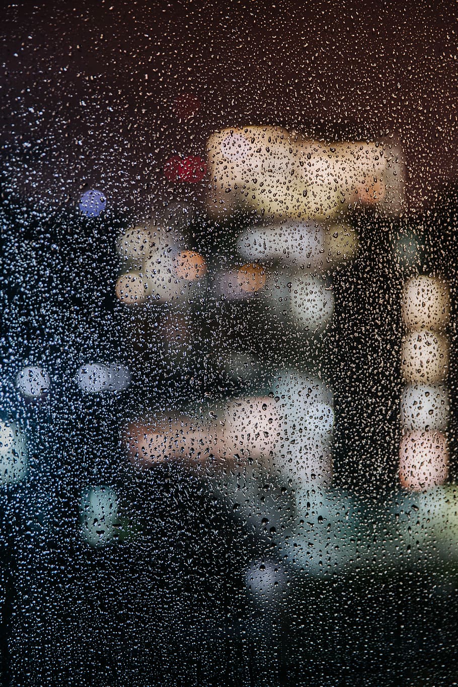bookeh light photography, bokeh photography with water droplets HD wallpaper