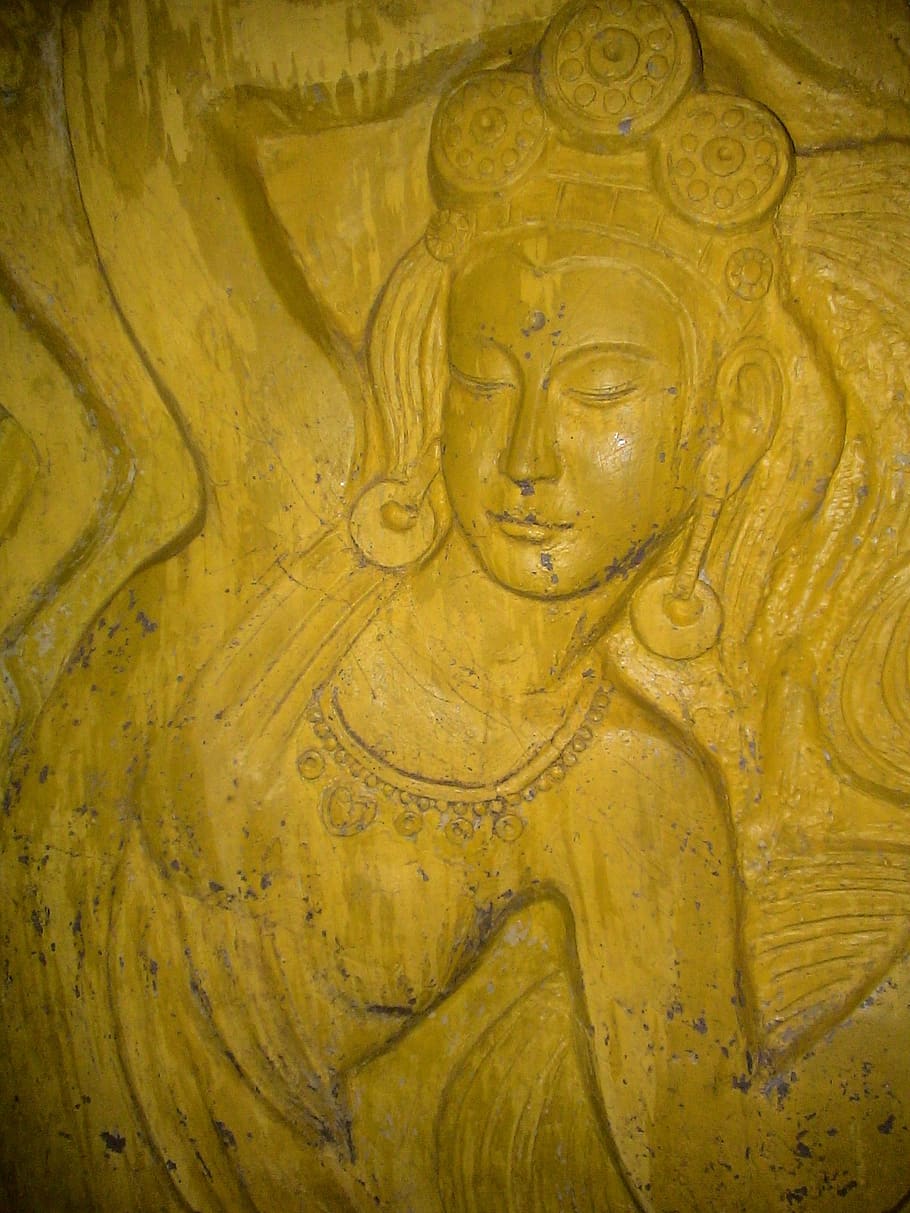 figure, goddess, yellow, china, fengcheng, höhenweg, phoenix hill, HD wallpaper