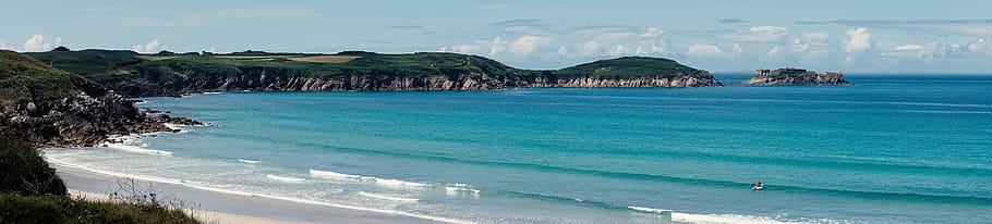 brittany, sea, beach, water, land, scenics - nature, travel destinations HD wallpaper