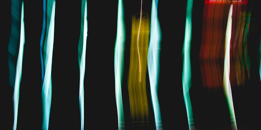 abstract, dark, streak, light, neon, metro, multi colored, no people HD wallpaper