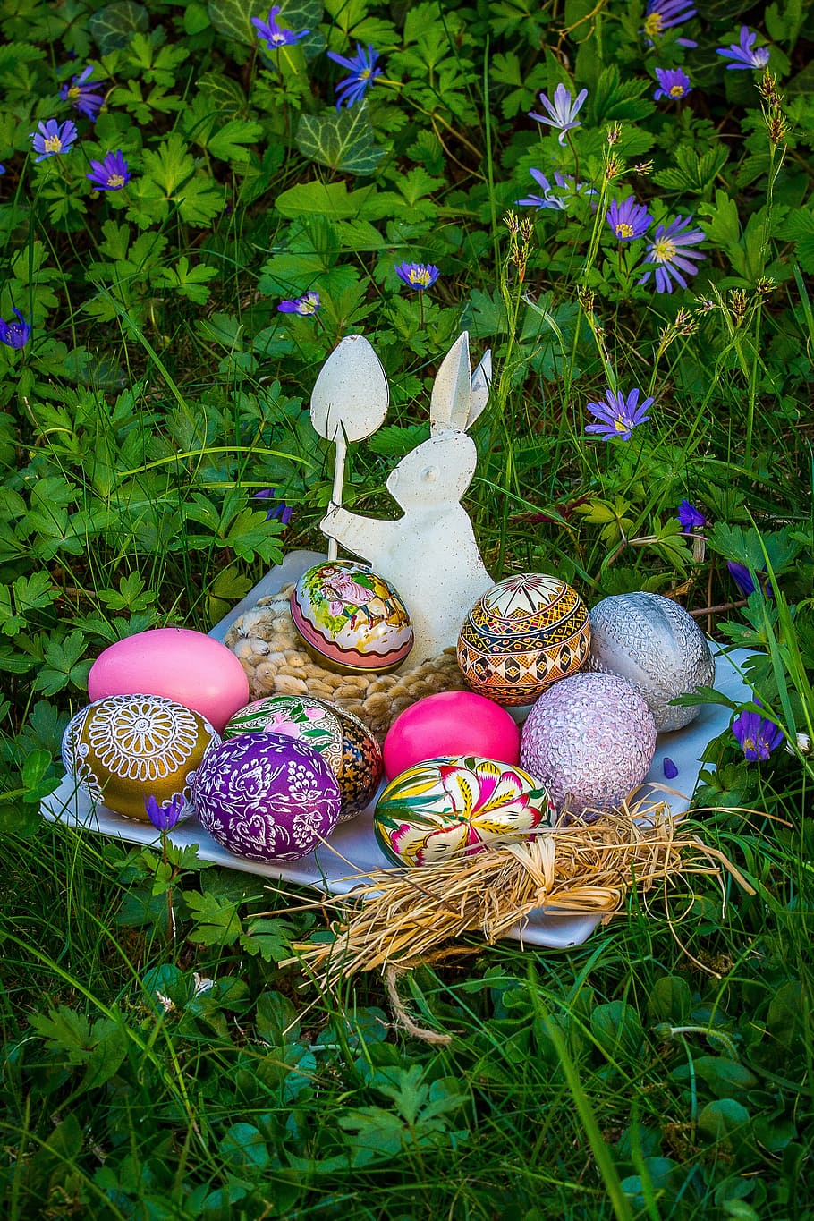 easter, easter egg, easter nest, easter eggs, easter greeting HD wallpaper