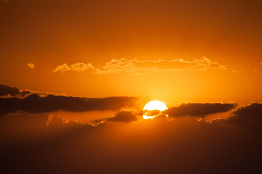 sunrise, sunset, nature, cloud, light, sky, cloud - sky, beauty in nature HD wallpaper