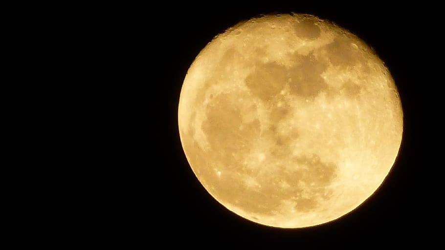 Moon, Summer, Night, astronomy, majestic, beauty in nature HD wallpaper