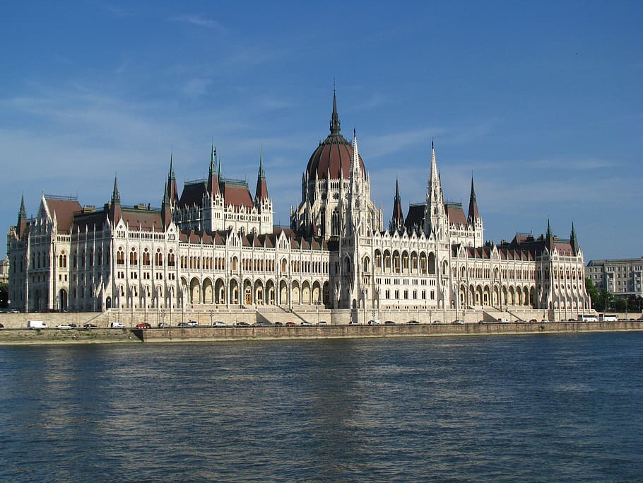 budapest, parliament, danube, river, hungary, city, landmark, HD wallpaper